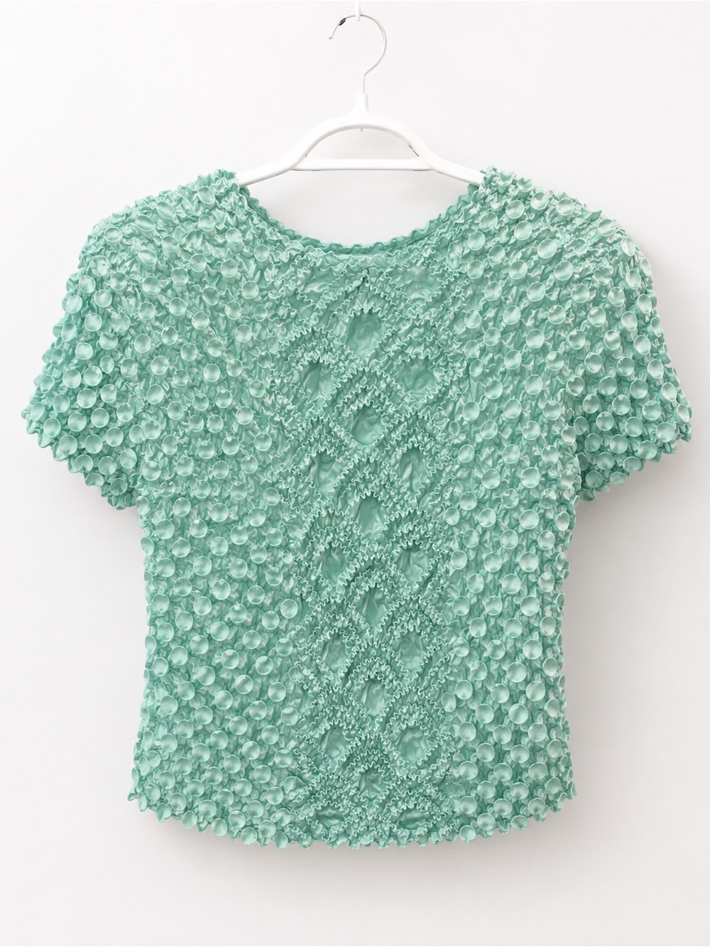 Mint Y2K style bubble top